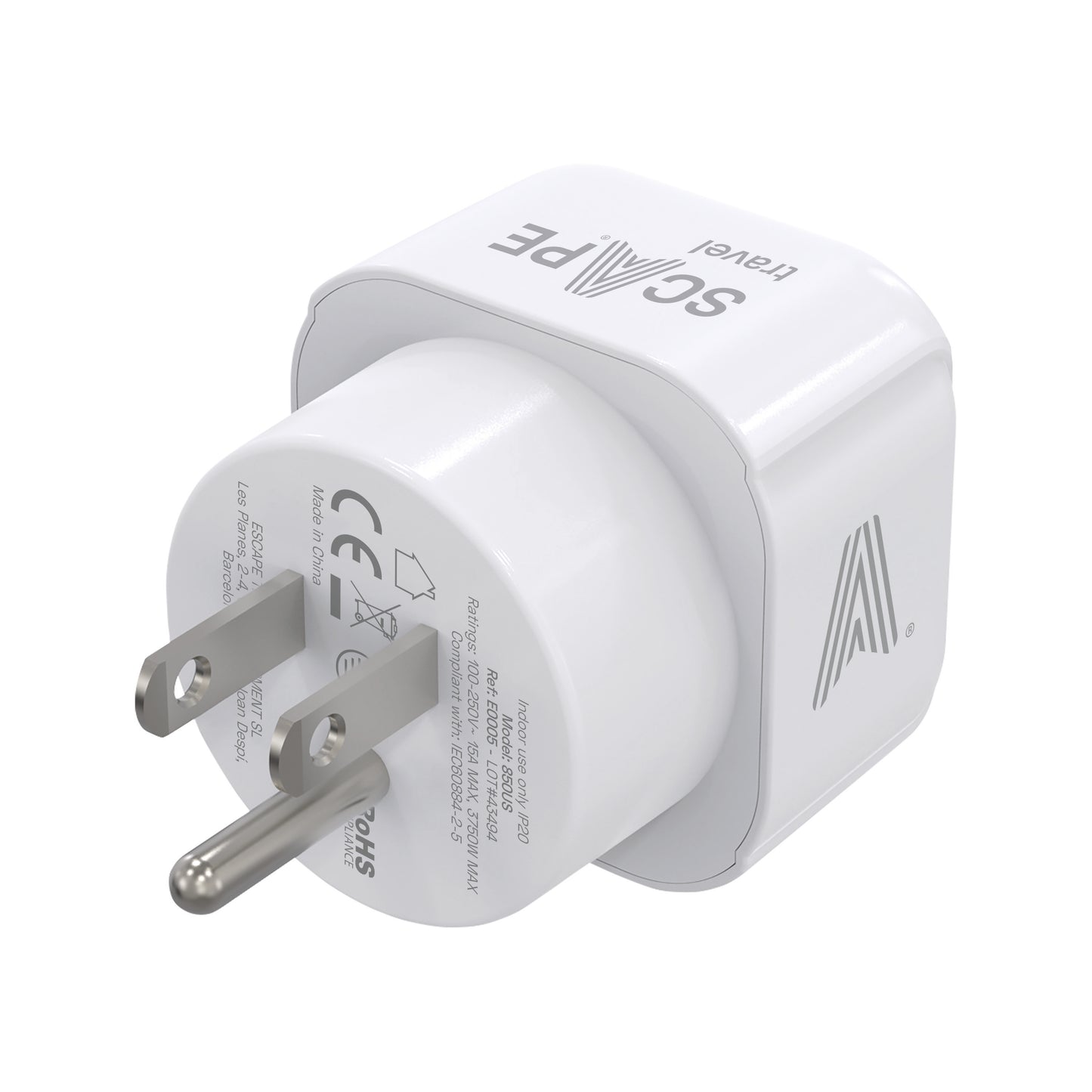 Universal adapter (EU to USA/Japan or UK)