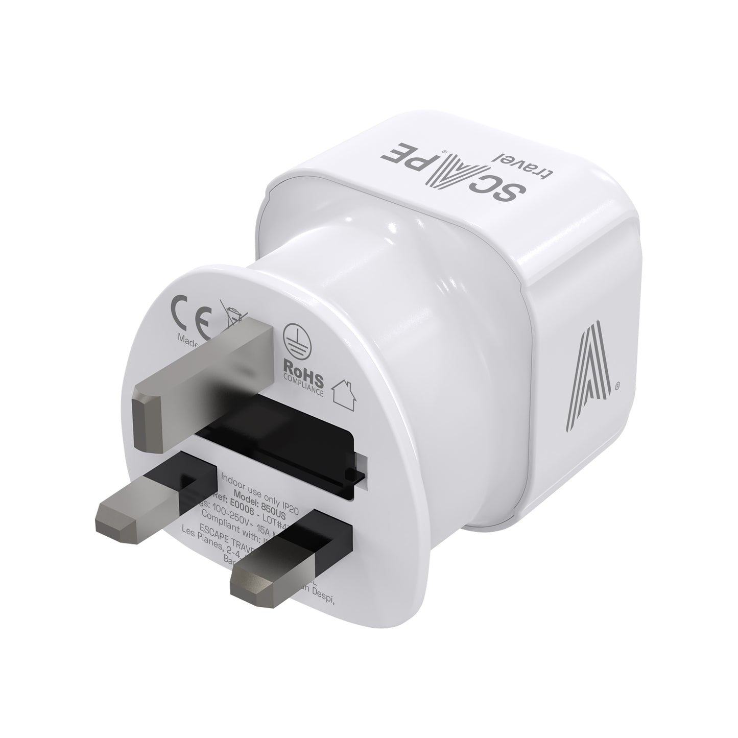 Universal adapter (EU to USA/Japan or UK)