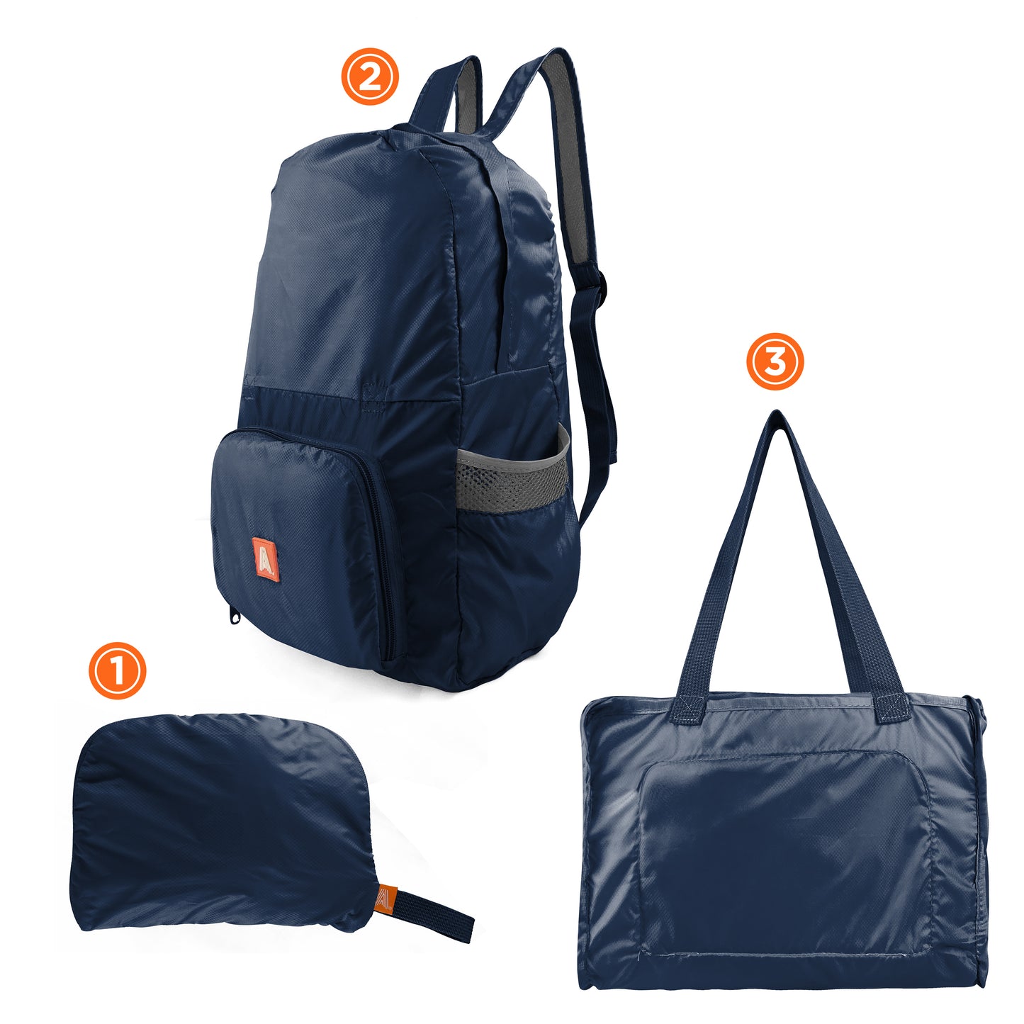 Foldable backpacks 20L set of 6 pcs