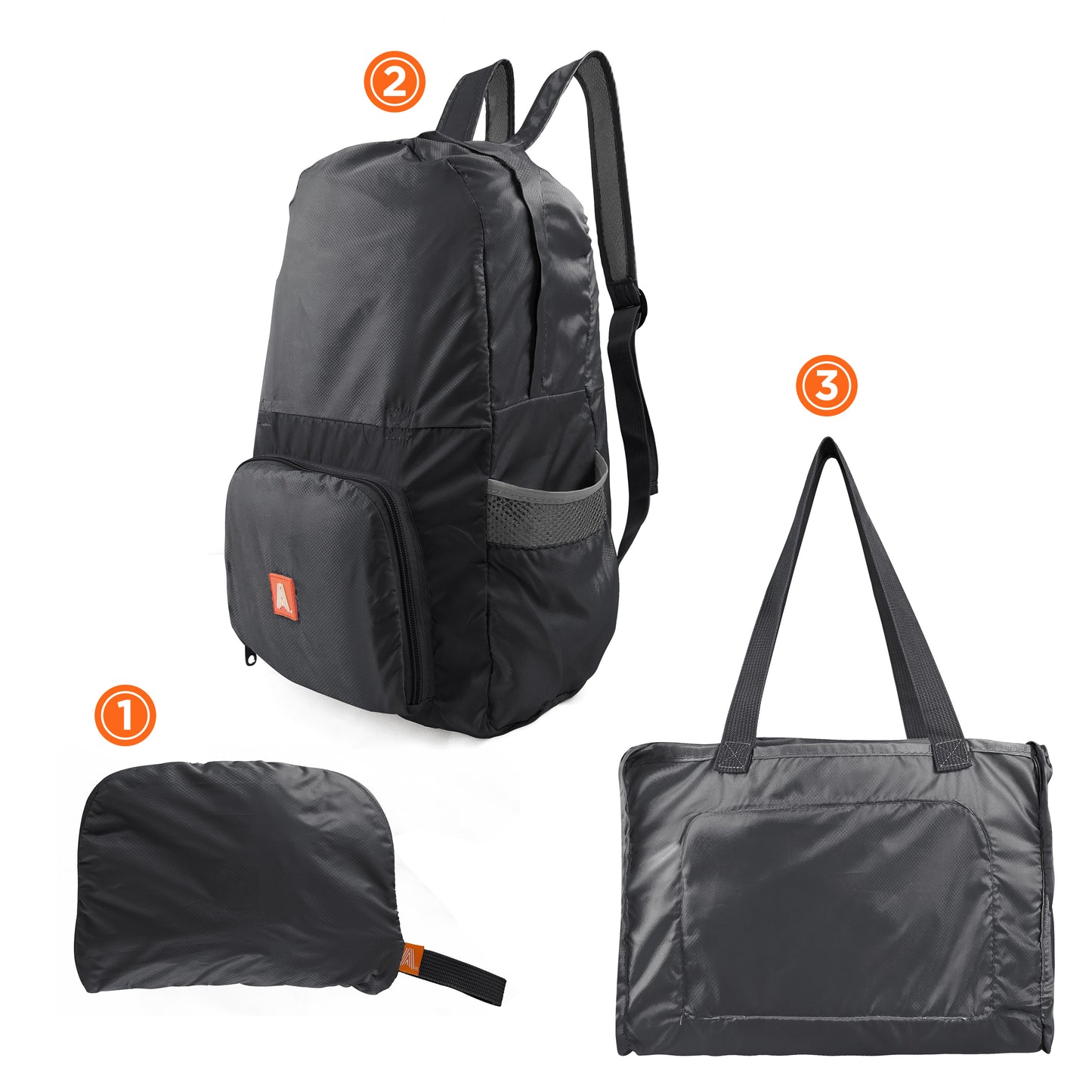 Foldable backpacks 20L set of 6 pcs