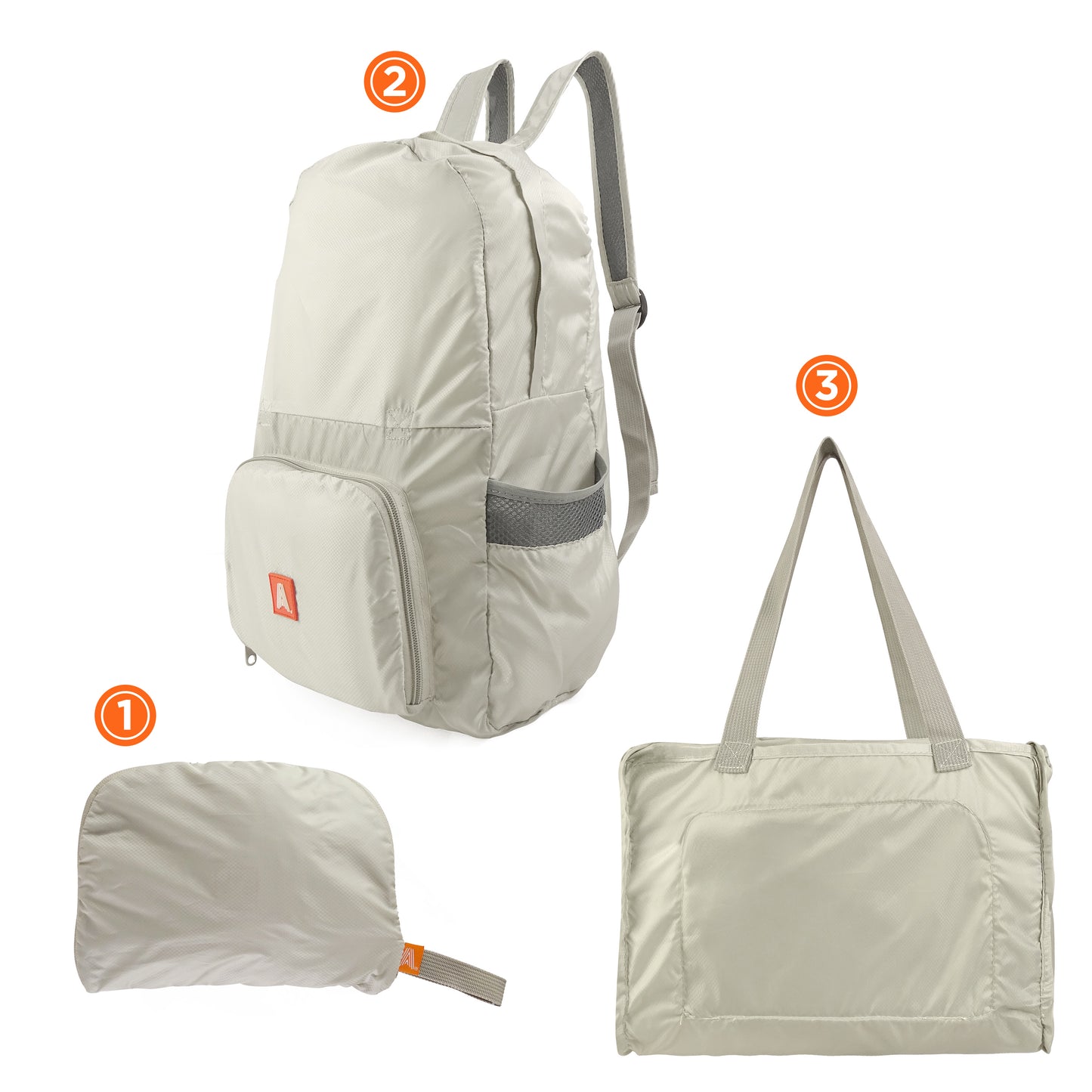 Foldable backpacks 20L set of 6 pcs